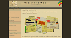 Desktop Screenshot of holzvisitenkarten.ch